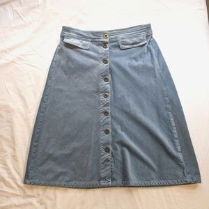 Anthropologie | A Line Corduroy skirt